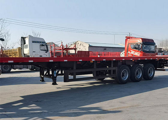 60 toneladas de leito transportam semi o reboque 20/40 FT de recipiente que envia 3Axles